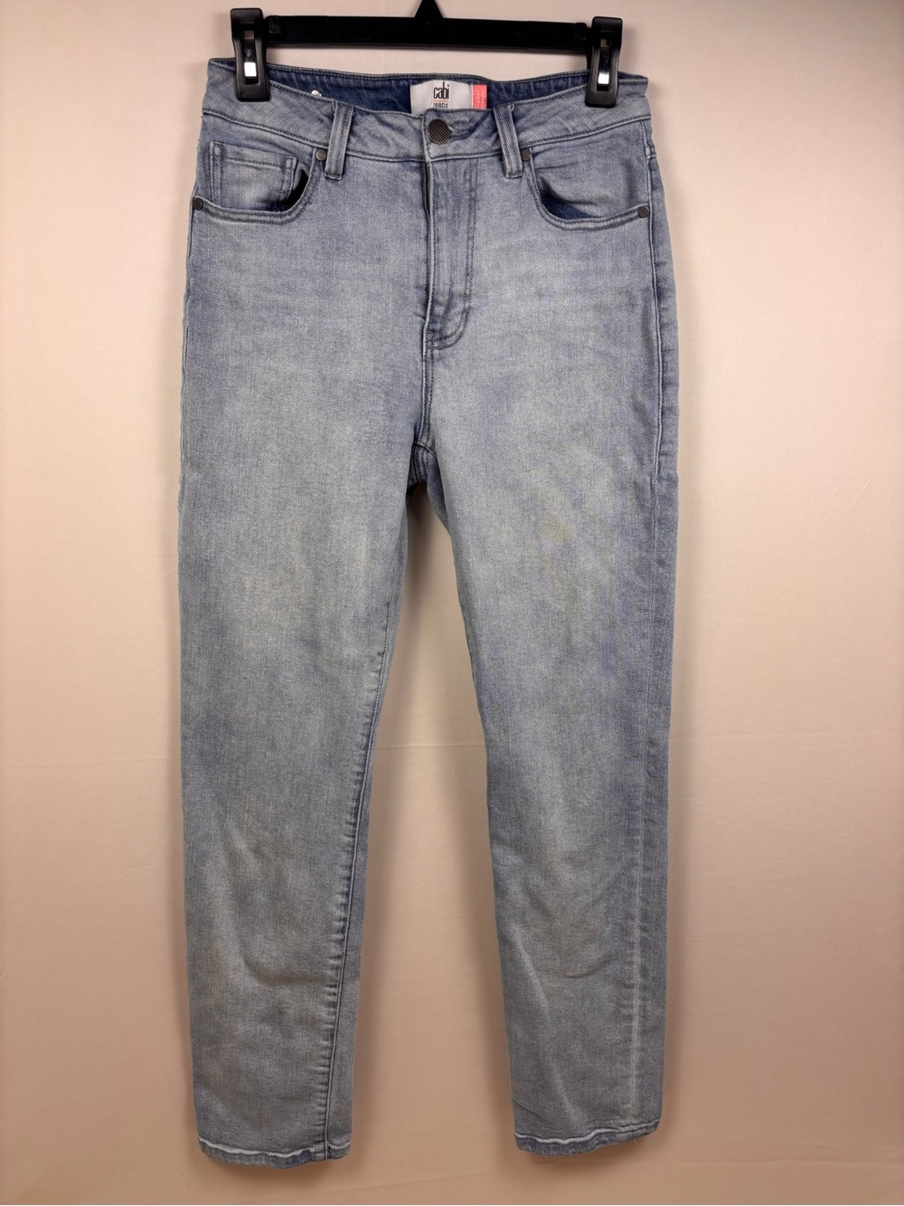 Cabi Higher Straight High Rise Light Wash
Stretch Jeans Size 4